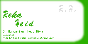 reka heid business card